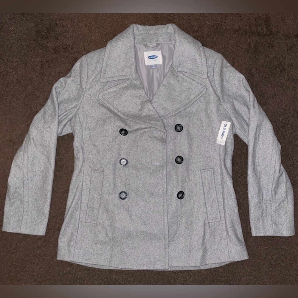 ON Light Grey Heather Peacoat